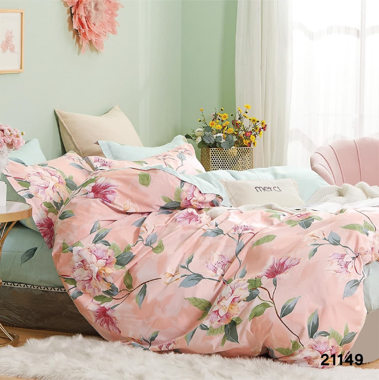 

Комплект постельного белья Вилюта двуспальный ранфорс 21149