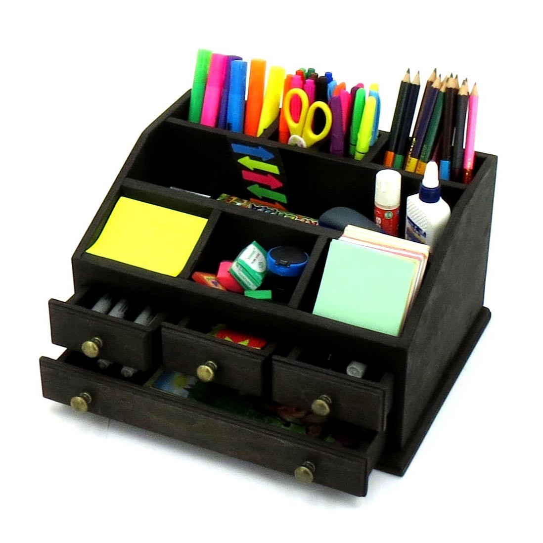 

Органайзер настольный из натурального дерева IZD Гувернёр Венге 37х28х20 см КНЦ-001912