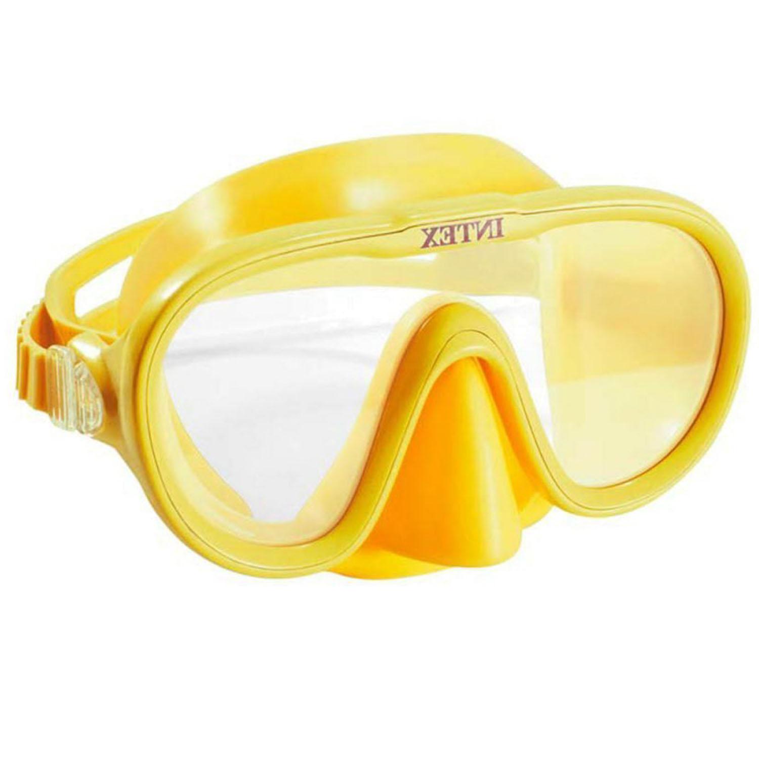 

Маска для плавания Intex 55916, размер M (8+), обхват головы ≈ 50-56 см, желтая