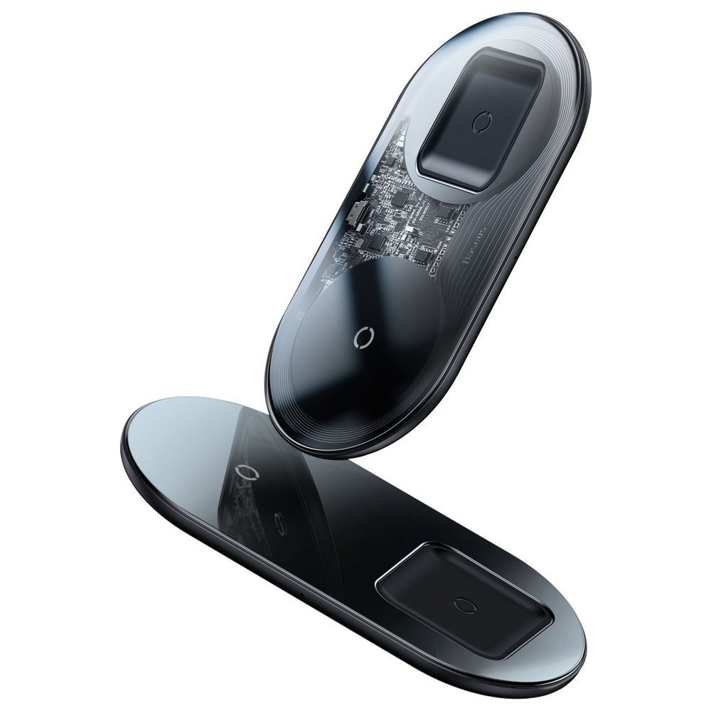 

Baseus Simple 2-in-1 Wireless Charger Pro Edition For Phones + Pod Transparent (WXJK-CA02)