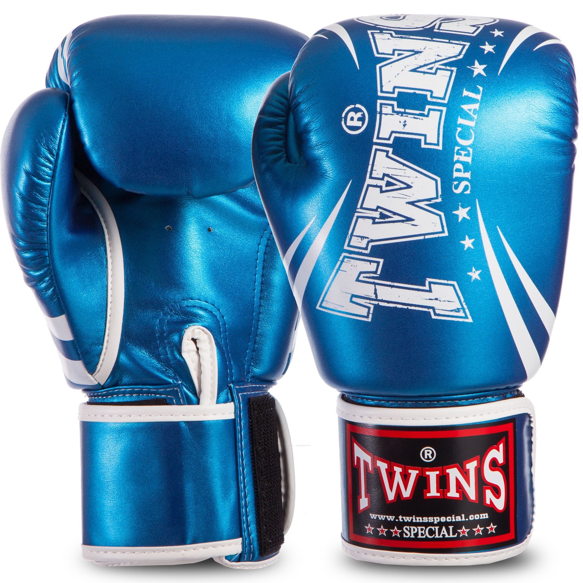 

Боксерские перчатки Twins Special Original 12 oz Blue Metall (FBGVSD3-TW6-BM-12)