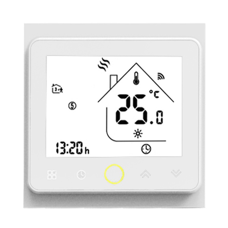 

Умный комнатный WIFI термостат для водяного теплого пола Tervix, с датчиком температуры воздуха и выносным датчиком пола 3 м.