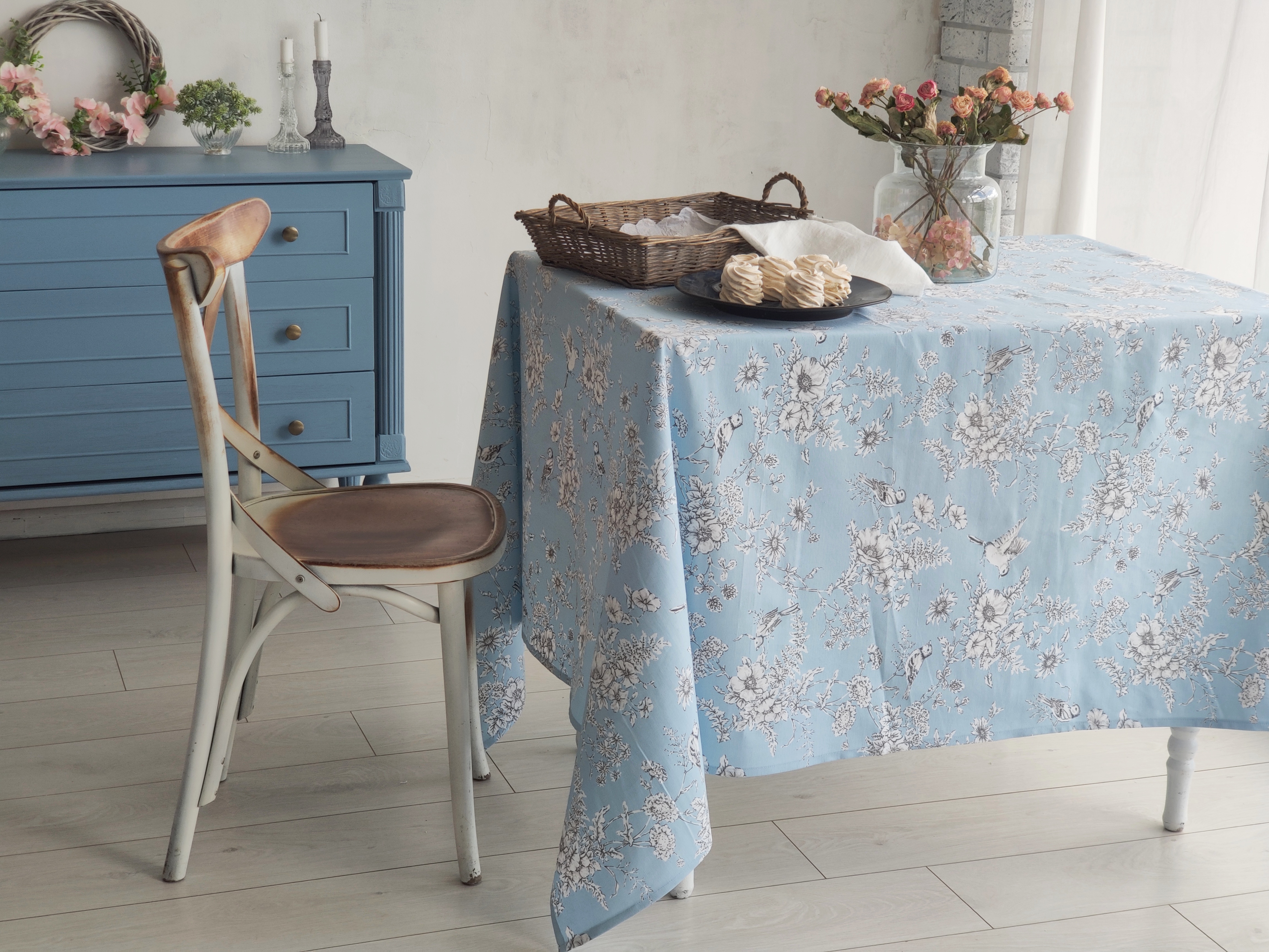 

Скатерть на стол с водоотталкивающей пропиткой ESTET™ Spring 170×200 см.
