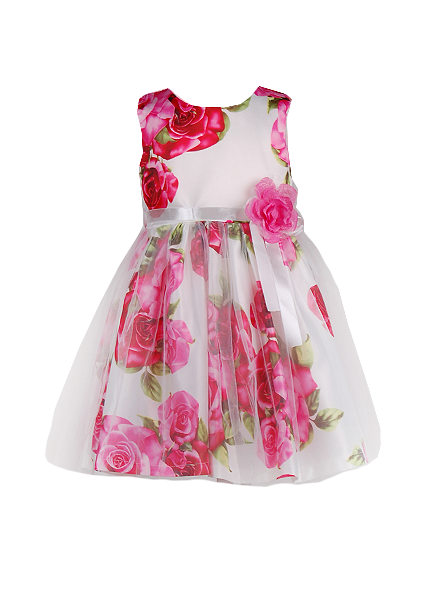 

Красивое детское платье с принтом роз 8 лет (128 см) 3174-flowers разноцветный цвет