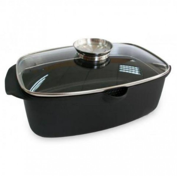 

Гусятница с крышкой Lessner Black Pro New 55873 5,6 л
