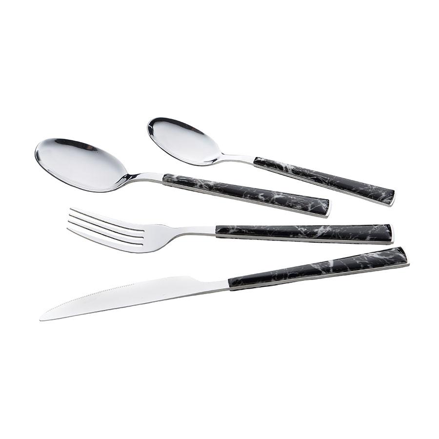 

Набор столовых приборов 24 предмета черный Maestro MR-1535-B-24