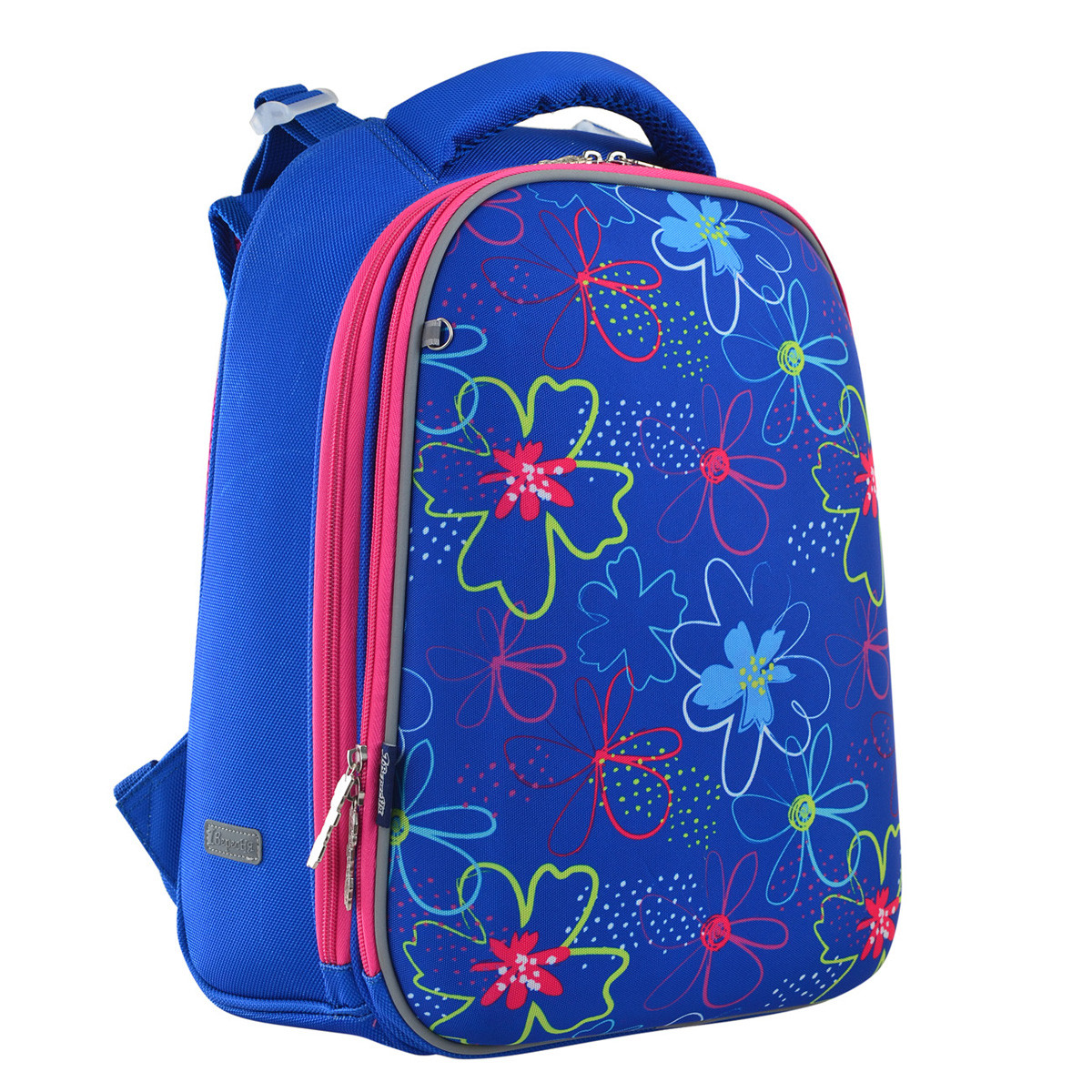 

Рюкзак школьный каркасный 1 Вересня H-12 "Vivid flowers" для девочки 6-9 лет