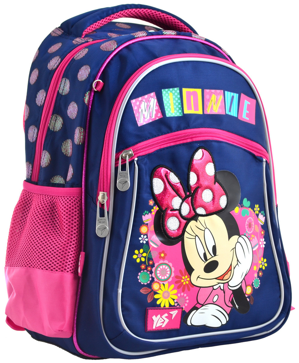 

Рюкзак школьный YES для девочки 6-9 лет S-26 "Minnie" Air Mesh