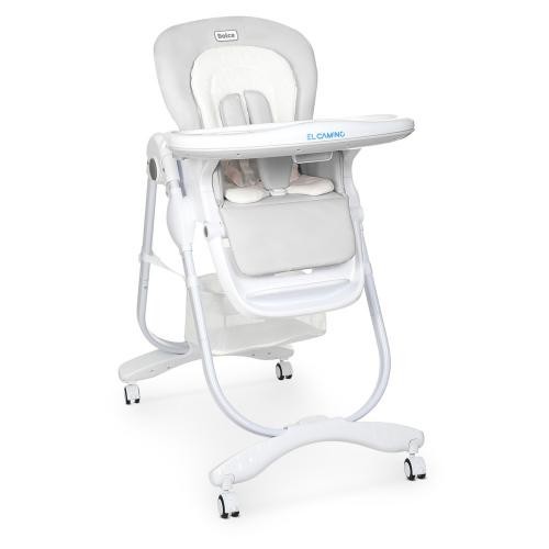 

Детский стульчик для кормления EL CAMINO, Dolce M 3236 Light Gray