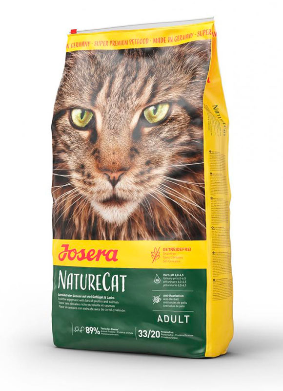 

Сухой беззерновой корм Josera NatureCat с лососем для котов 10 kg