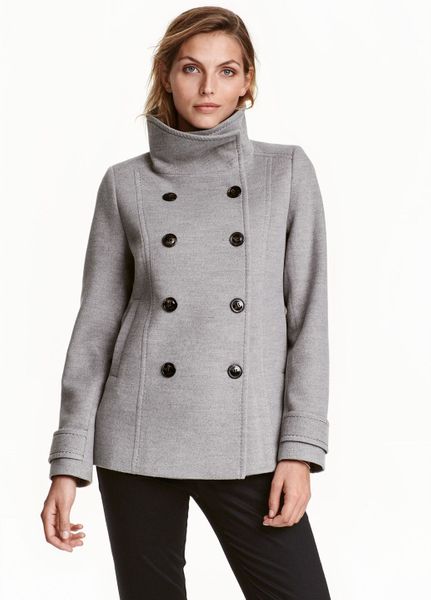 

Пальто H&M XS серое (1095-247)