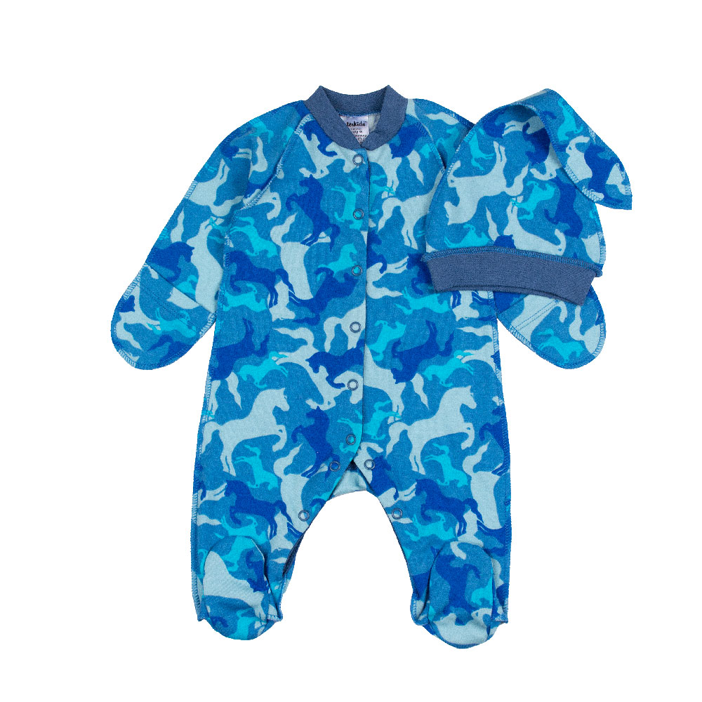 

Человечек Лошадки Interkids 0-1 месяцев 56 см Голубой 5711