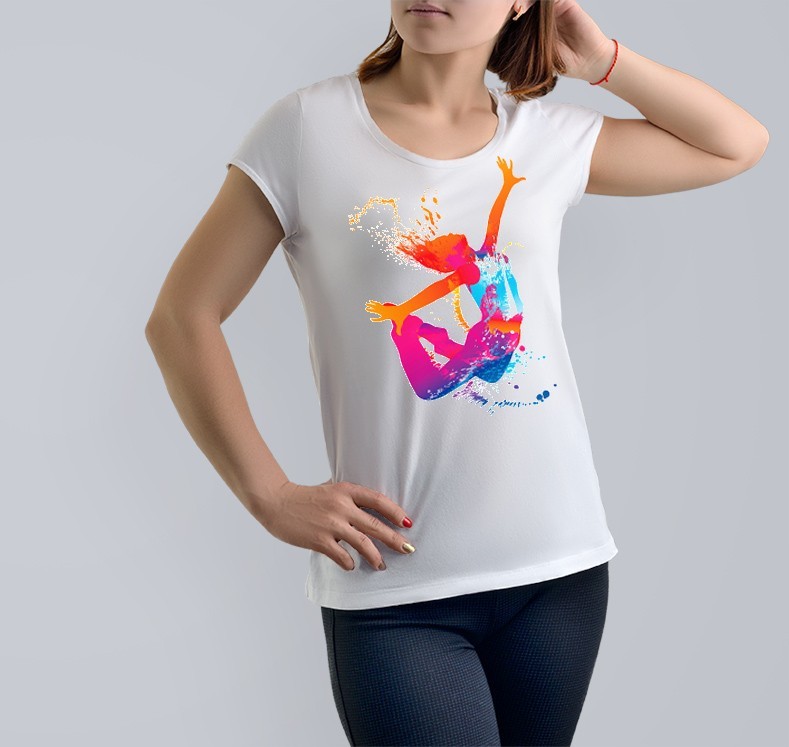 

Футболка Just Print It Дівчина в стрибку, , біла, Футболка Just Print It Дівчина в стрибку, S, біла