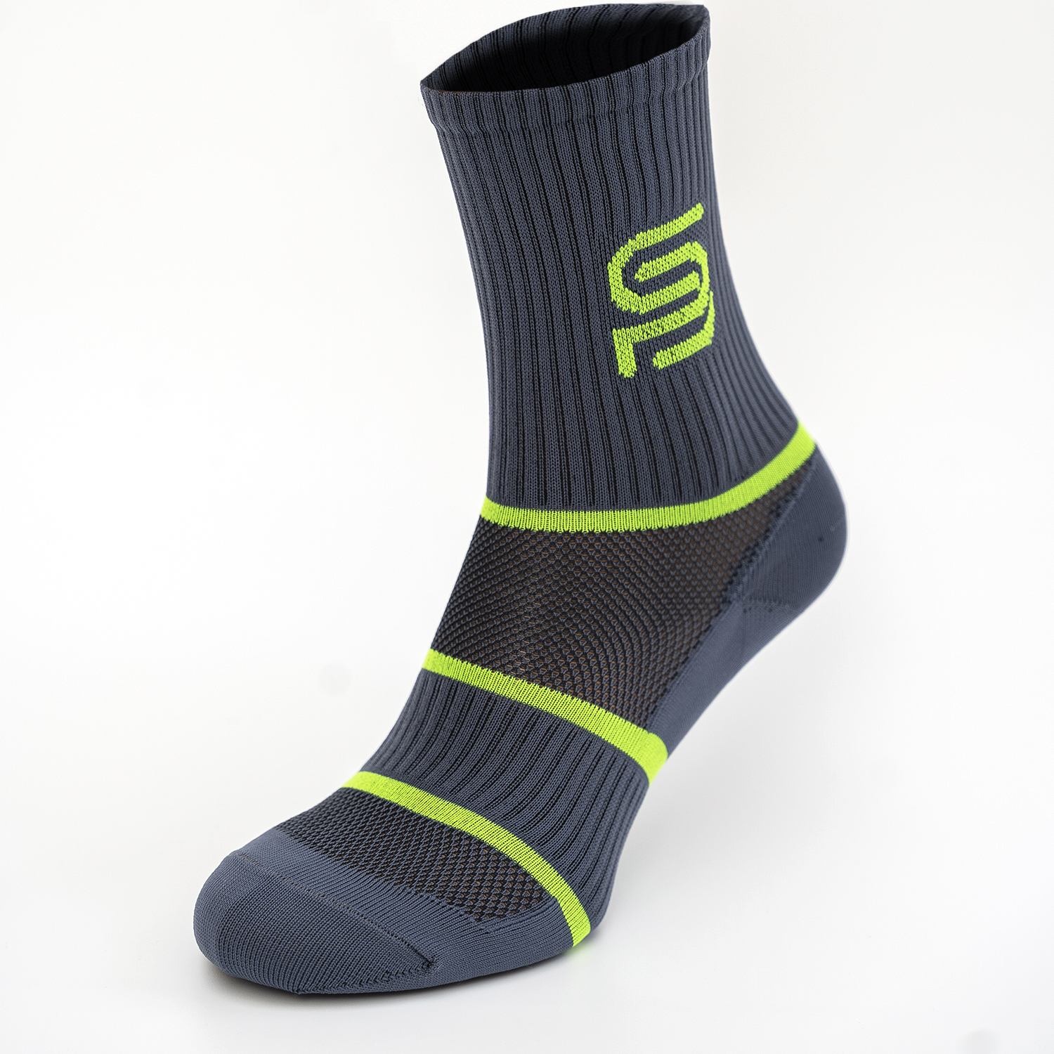 

Спортивные Носки Мужские для бега Premier Socks 54754 41-44 Темно-серый/светло-зеленый