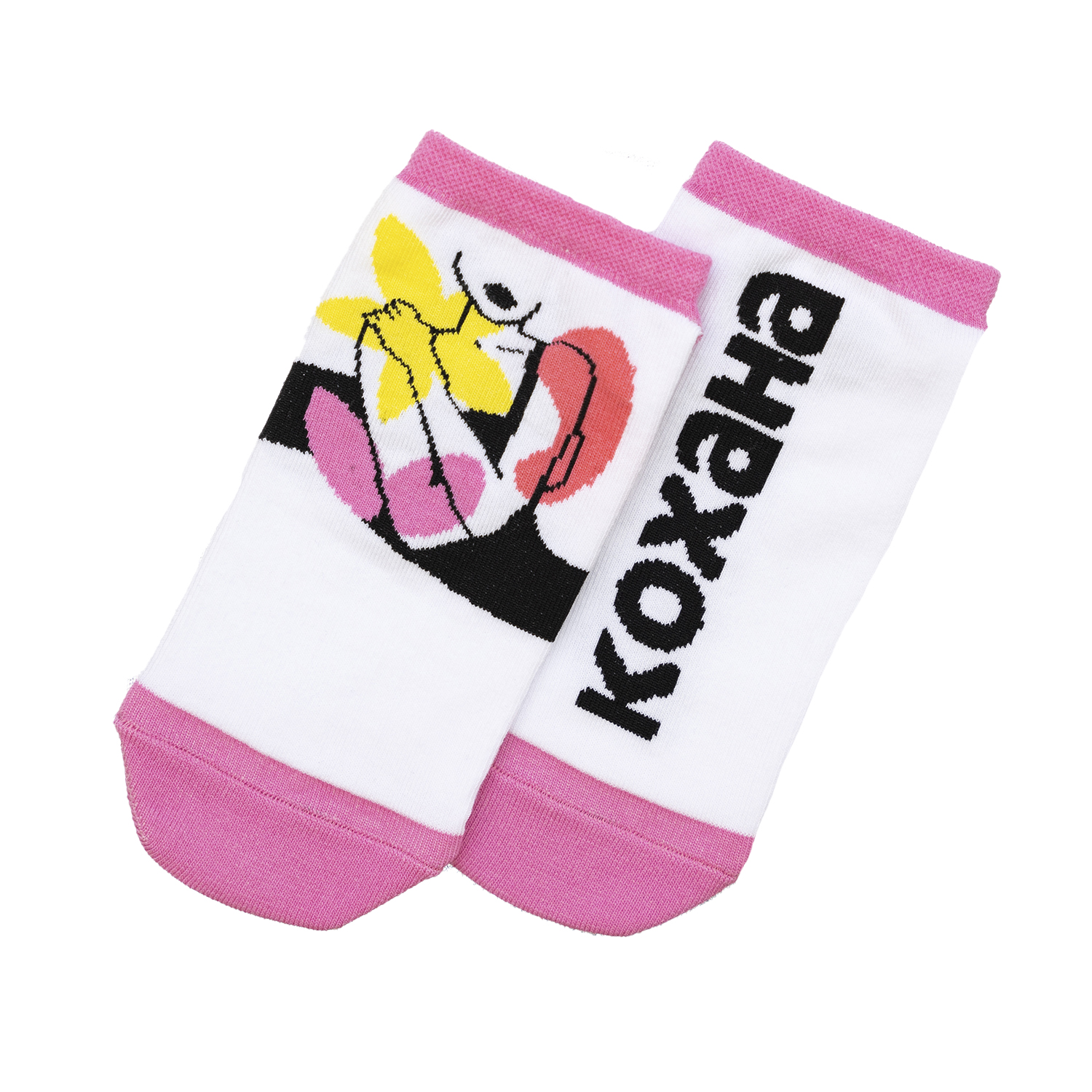

Носки женские Premier Socks 54739 36-39Белые с принтом "КОХАНА"