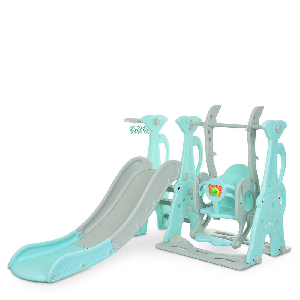 

Горка с качелями Bambi Краб WM19083A-5 Turquoise / Grey (WM19083A)