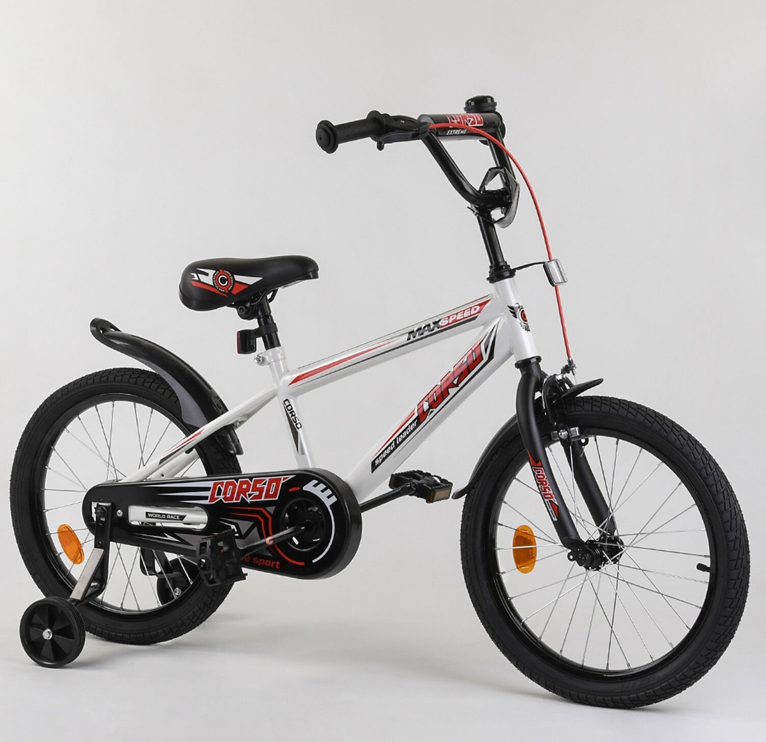 Велосипед Corso 18" EX-18 N 4406 White / Red (EX-18 N 4406)