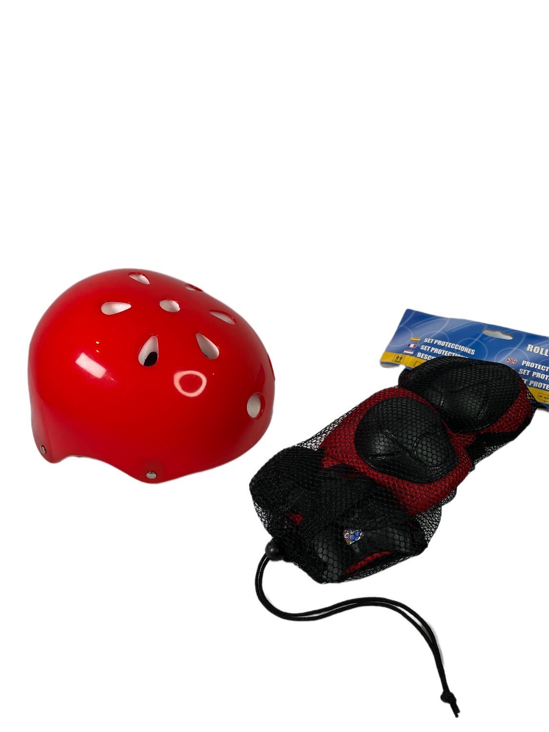 

Шлем защитный детский Bavar Sport с защитой (Красный)