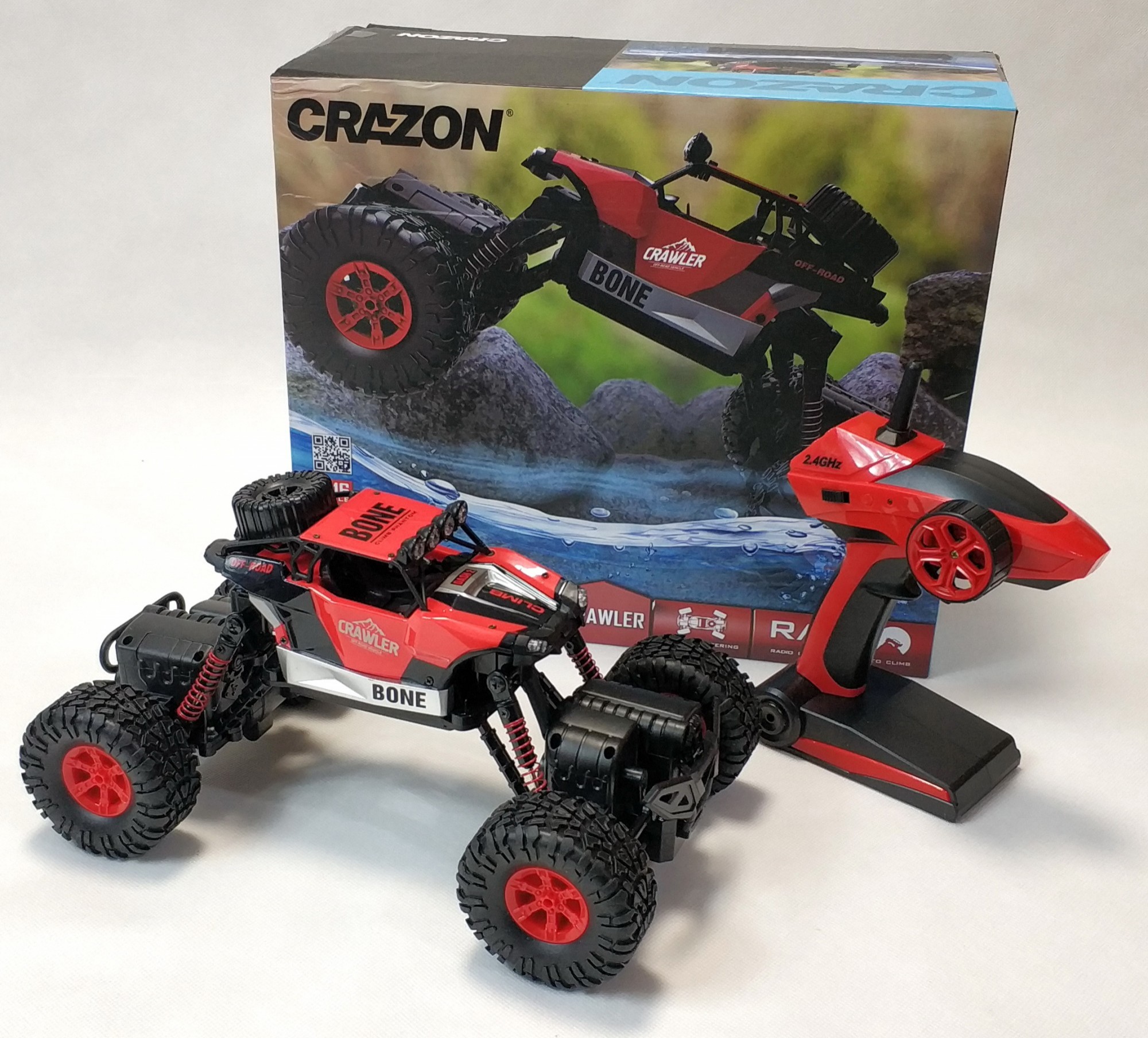 

Автомобиль на р/у Crazon Bone Rock Crawler Красный 1:16 (3309-2)
