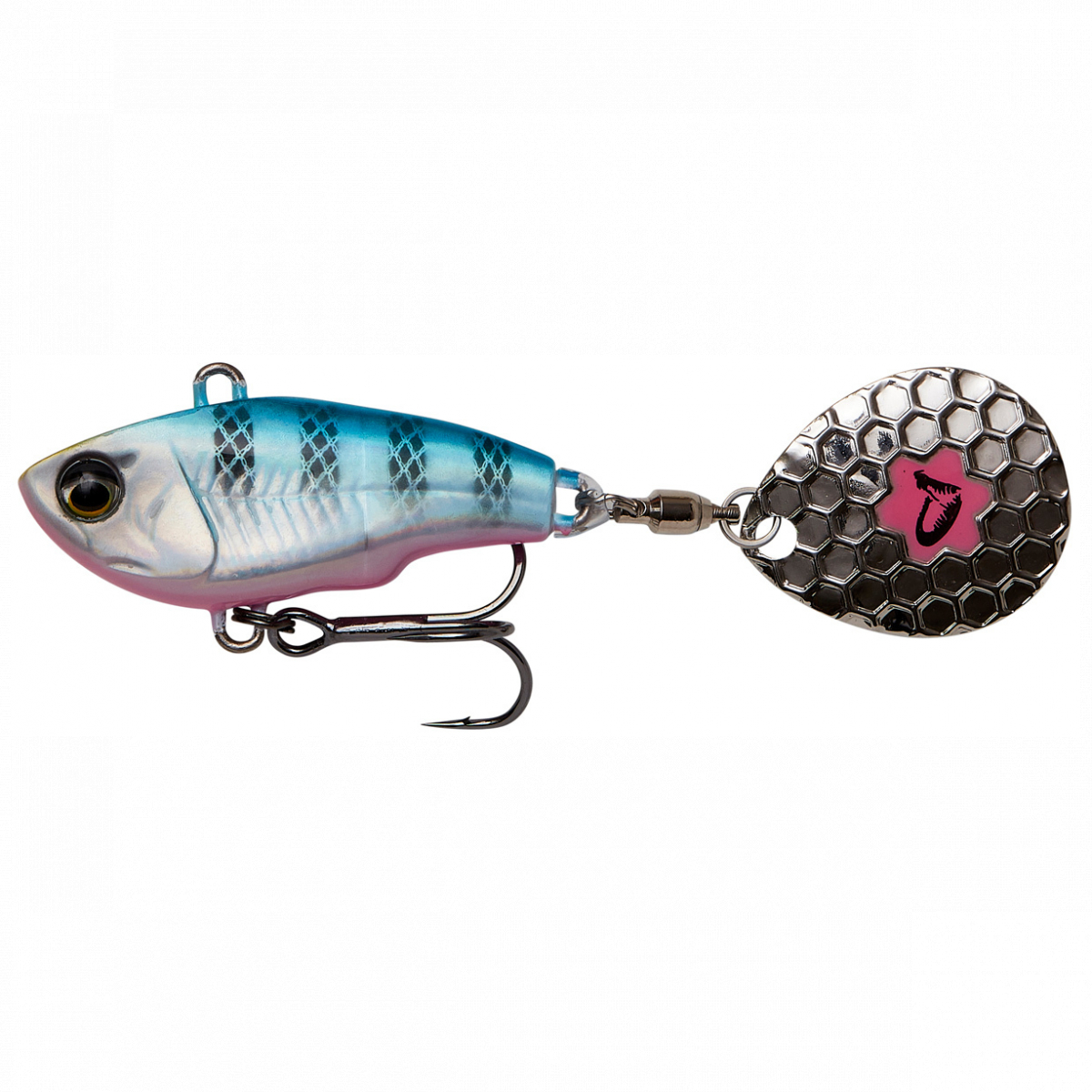 

Тейл-спиннер Savage Gear Fat Tail Spin 80mm 24g Blue Silver Pink