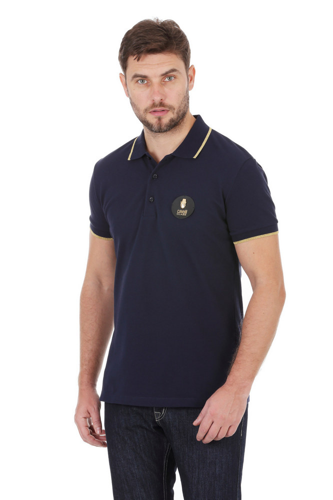 

Поло Robero Cavalli - темно-синее 40405, Поло Robero Cavalli 52-54 темно-синее 40405