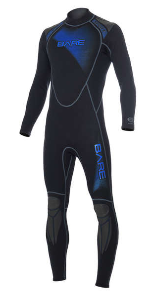 

Гидрокостюм Bare Thermalskin Full 1мм черно - синий Черно-синий S