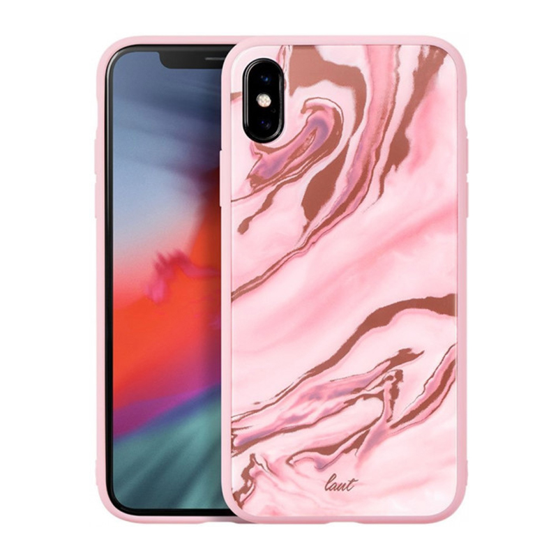 

Чехол LAUT MINERAL GLASS 9H для iPhone X/XS Mineral Pink (LAUT_IP18-S_MG_MP)