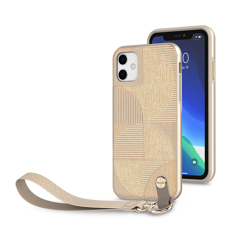 

Чехол Moshi Altra Slim Case with Wrist Strap Sahara Beige для iPhone 11