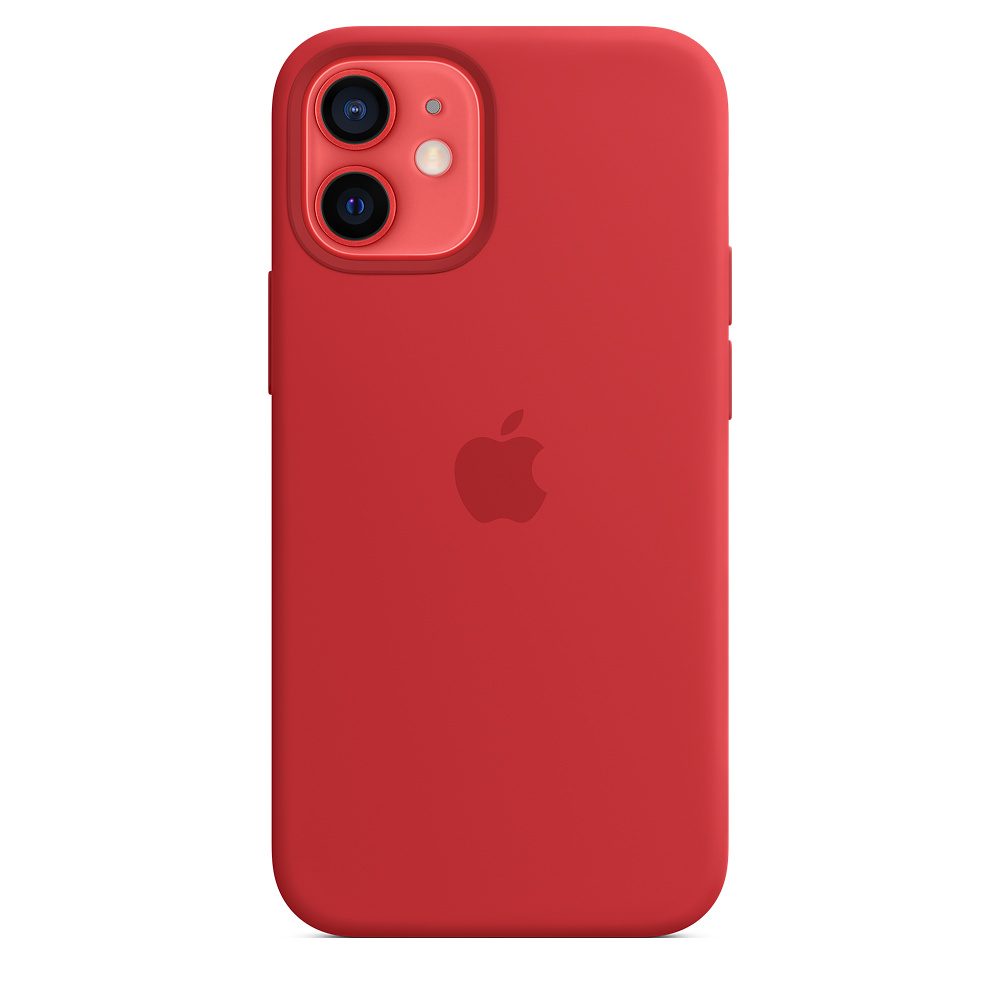 

Чехол iSpack Silicone Case для iPhone 12 mini RED with MagSafe OEM