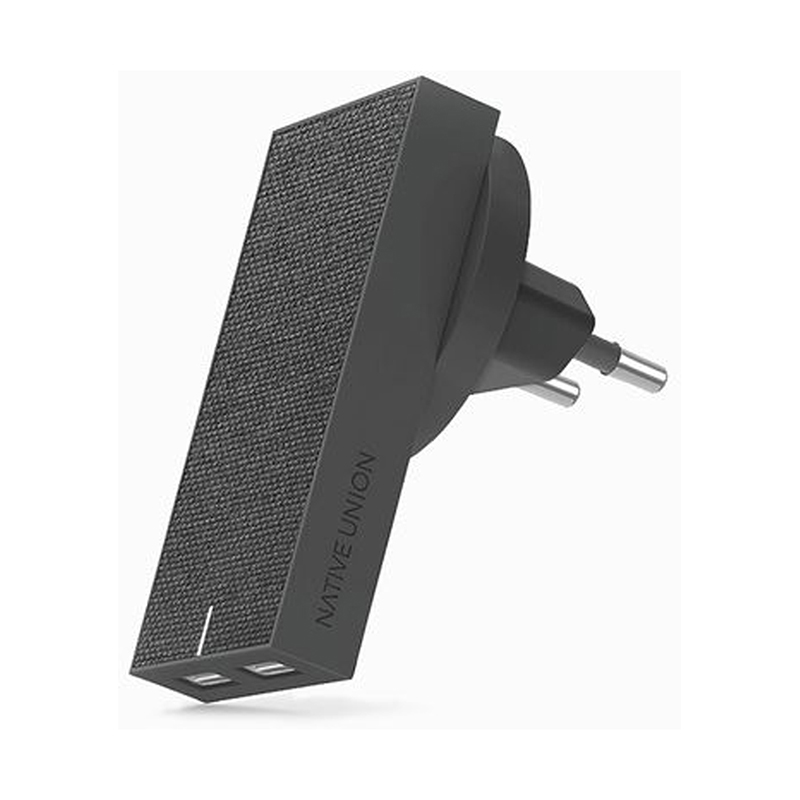 

Зарядное устройство Native Union Smart Charger 2-Port USB Fabric Slate (SMART-2-GRY-FB-INT)