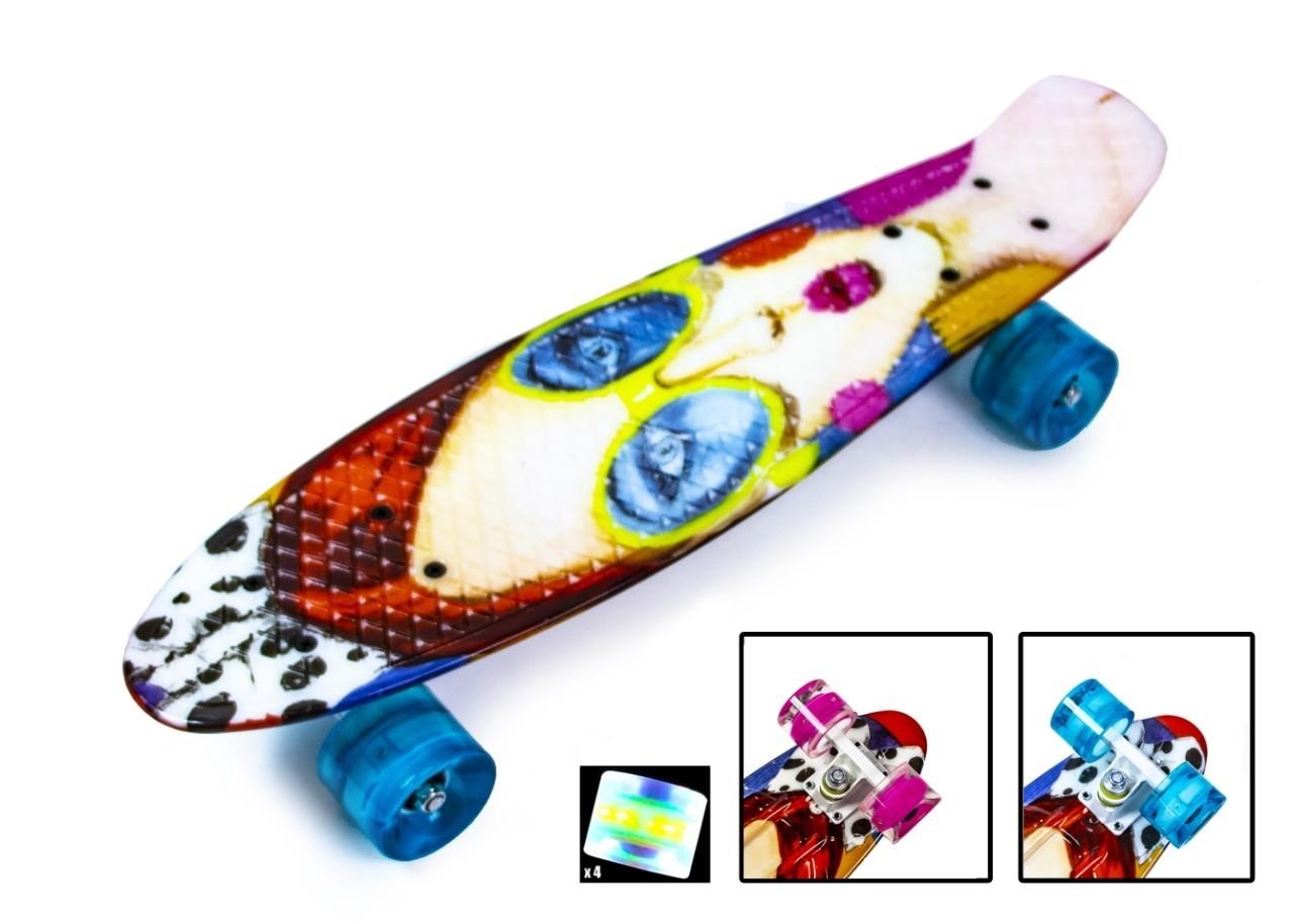 

Пенни борд (скейтборд) Penny Board COOL GIRL свет.колеса (PG041)