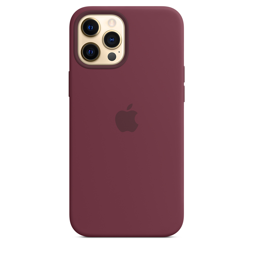 

Чехол iSpack Silicone Case для iPhone 12 Pro Max Plum with MagSafe OEM