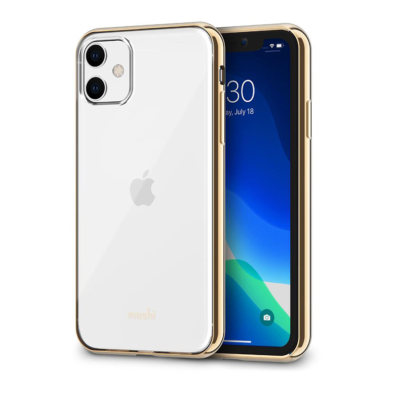 

Чехол Moshi Vitros Slim Clear Case Champagne Gold для iPhone 11