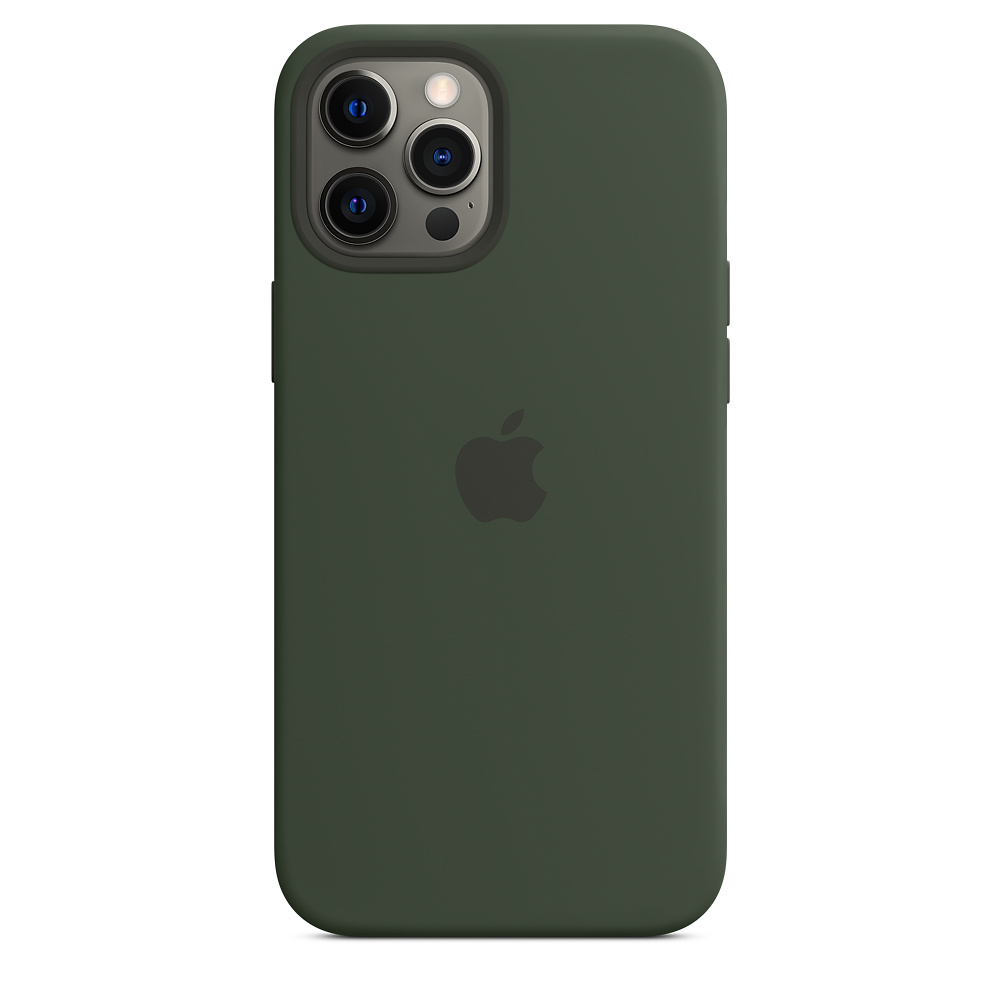 

Чехол iSpack Silicone Case для iPhone 12 Pro Max Cyprus Green with MagSafe OEM