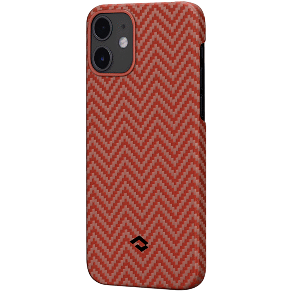 

Чехол Pitaka MagEZ Herringbone Red/Orange для iPhone 12 mini