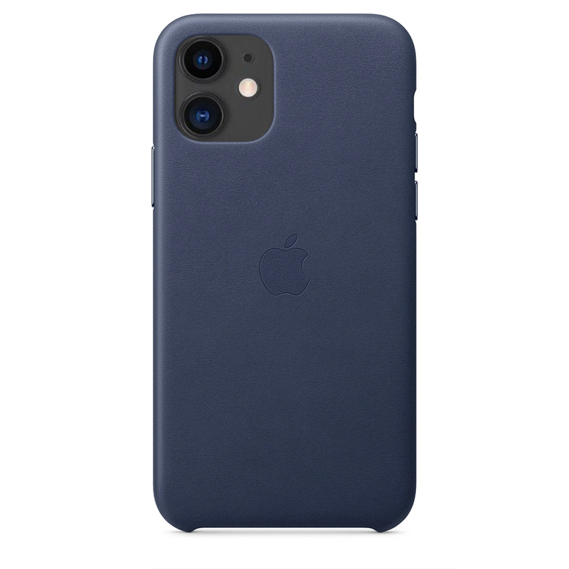 

Чехол iSpack Leather Case для iPhone 11 Midnight Blue OEM