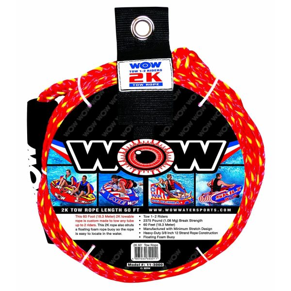 

Буксируемый трос WOW 2K 60' Tow Rope 11-3000