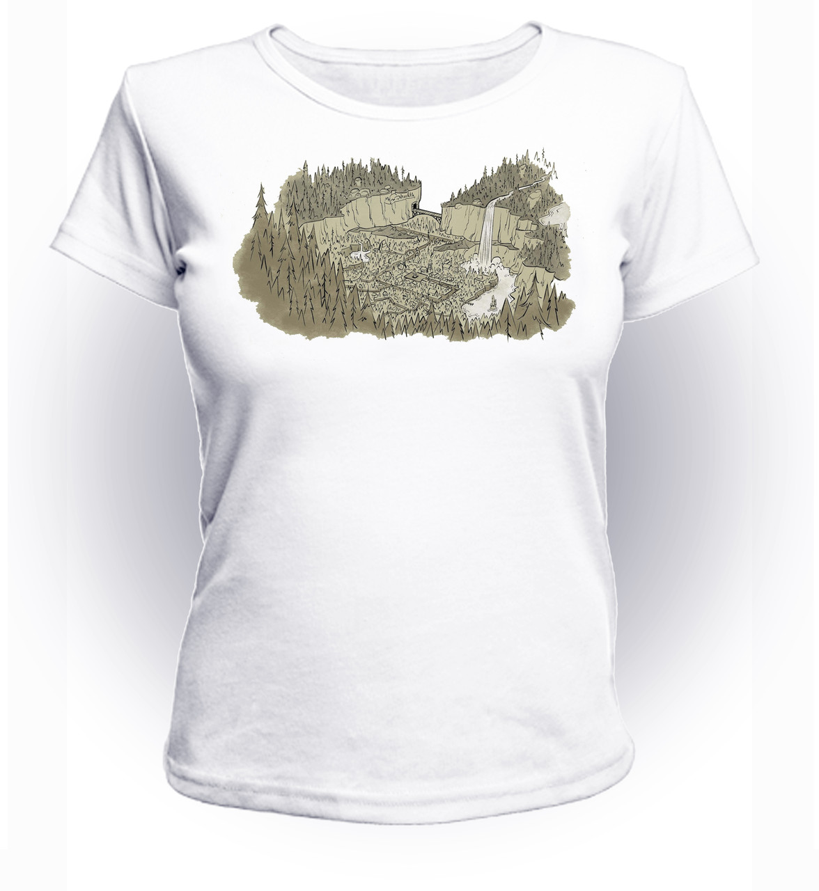 

Футболка GeekLand Гравити Фолз Gravity Falls map GF.01.051 (FU21GF.01.051/girl-170)