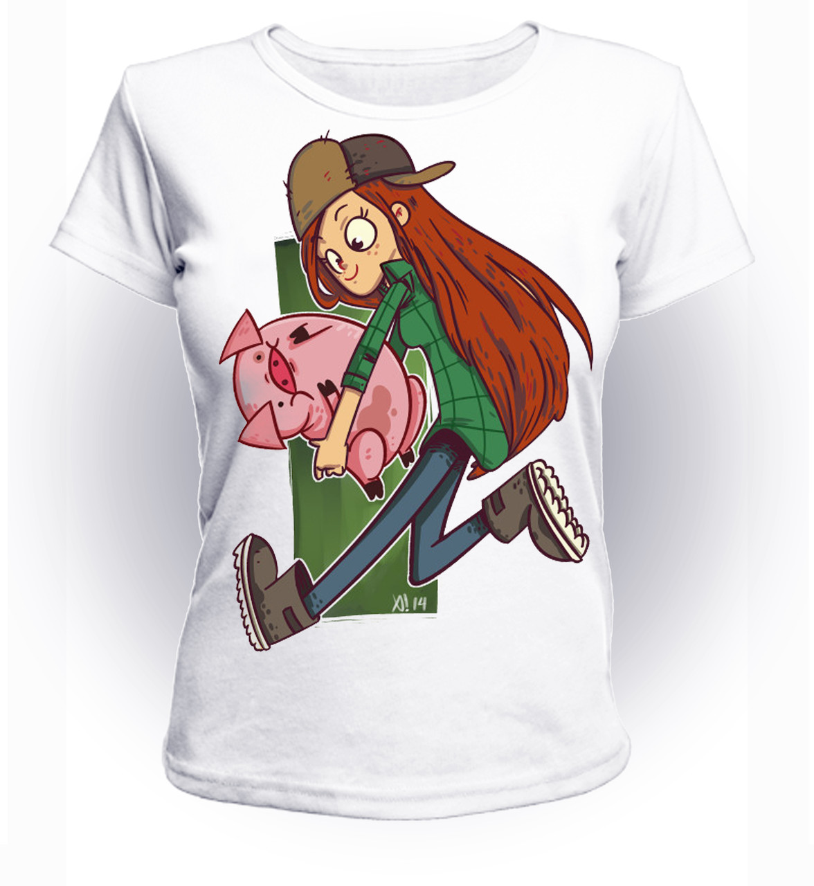 

Футболка GeekLand Гравити Фолз Gravity Falls Wendy and Waddles GF.01.037 (FU21GF.01.037/girl-152)