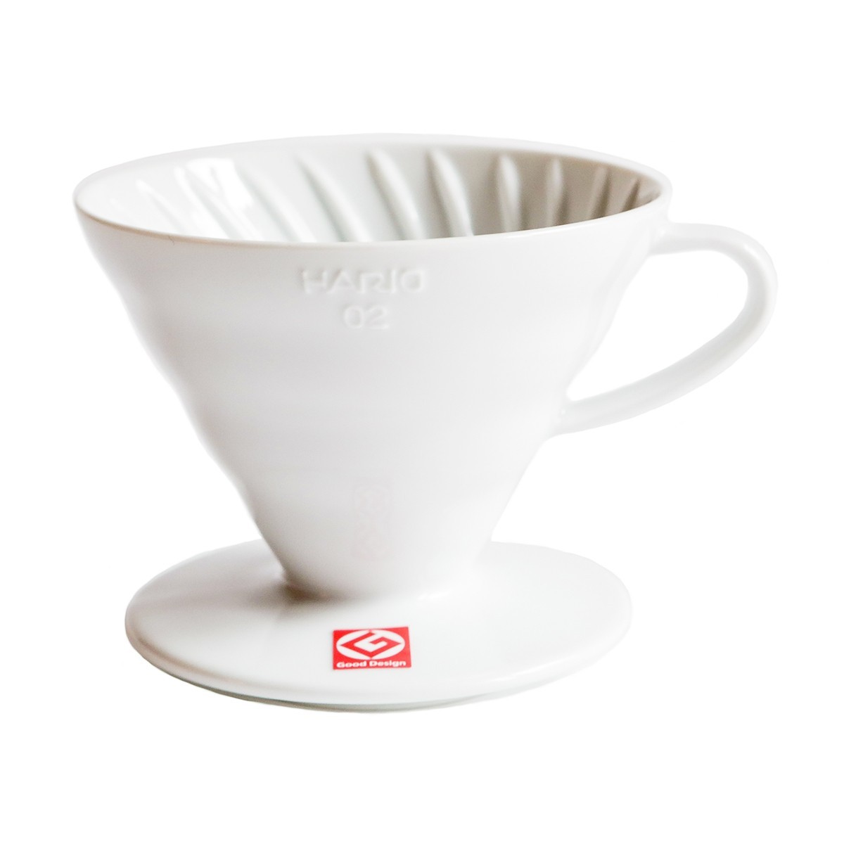 

Пуровер Воронка HARIO V60 02 для заваривания кофе на 1-4 чашки керамический белый (VDC-02W)