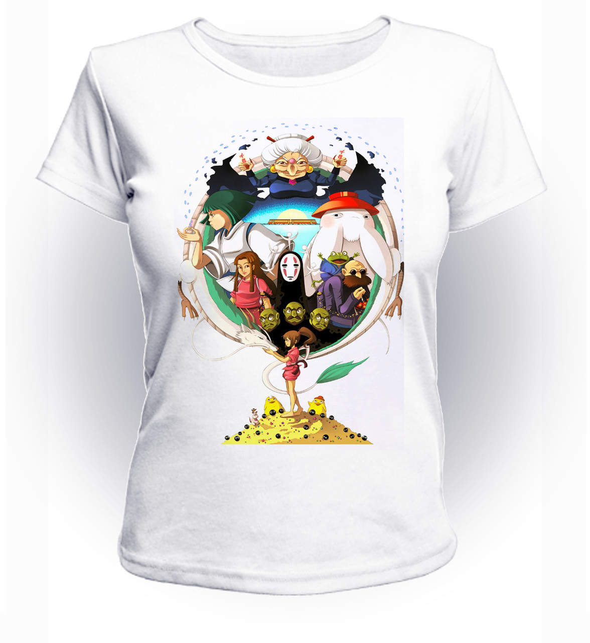 

Футболка GeekLand Унесенные Призраками Spirited Away All Heroes art SA.01.001 (FU21SA.01.001/girl-128)