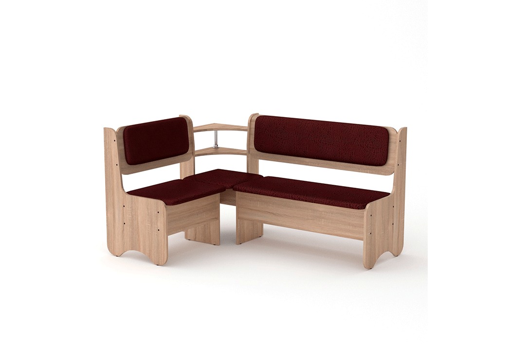 

Кухонный уголок София Компанит Дуб сонома + Бордо