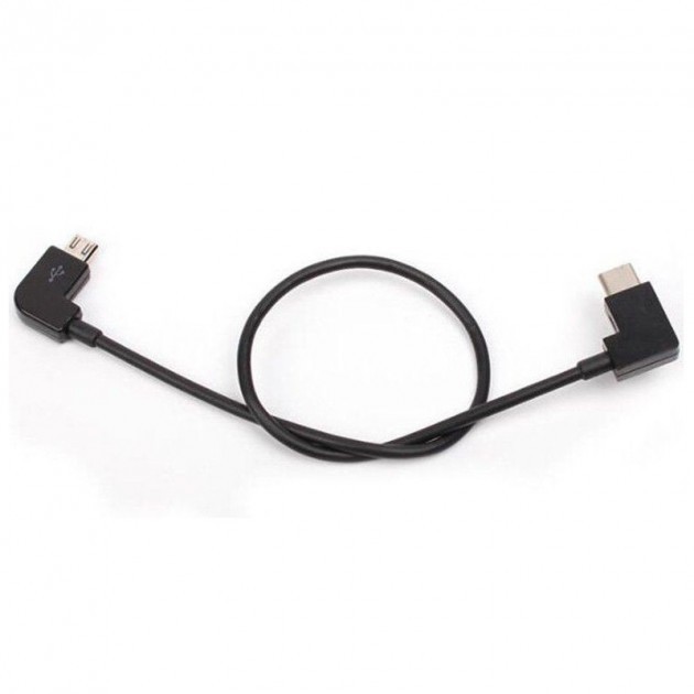 

Кабель microUSB to USB Type-C 28 см для пульта DJI Spark, Mavic Pro/Air Sunnylife черный TY-X973