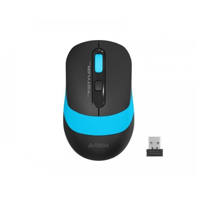 

Миша бездротова A4Tech Fstyler FG10S (Blue), безшумна, USB, колір чорний+блакитний