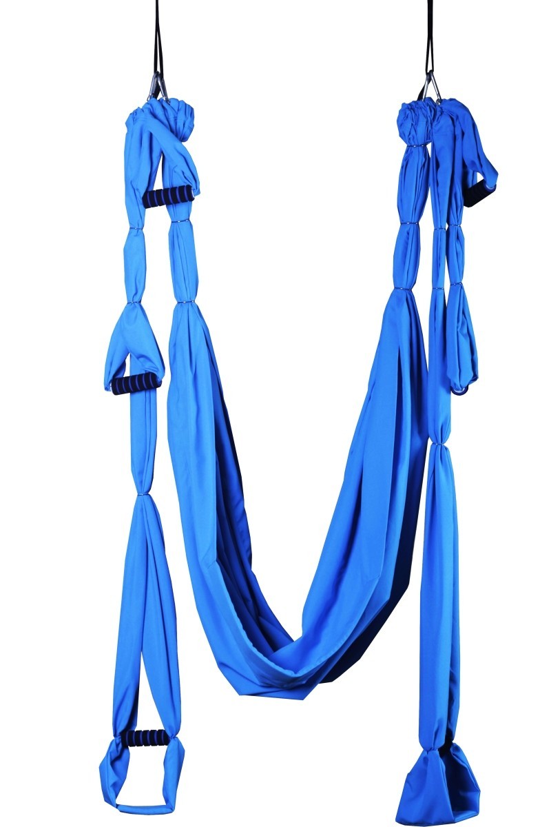 

Гамак для йоги с ручками Feel Yoga Original 250*150 Голубой (F-111-BL)