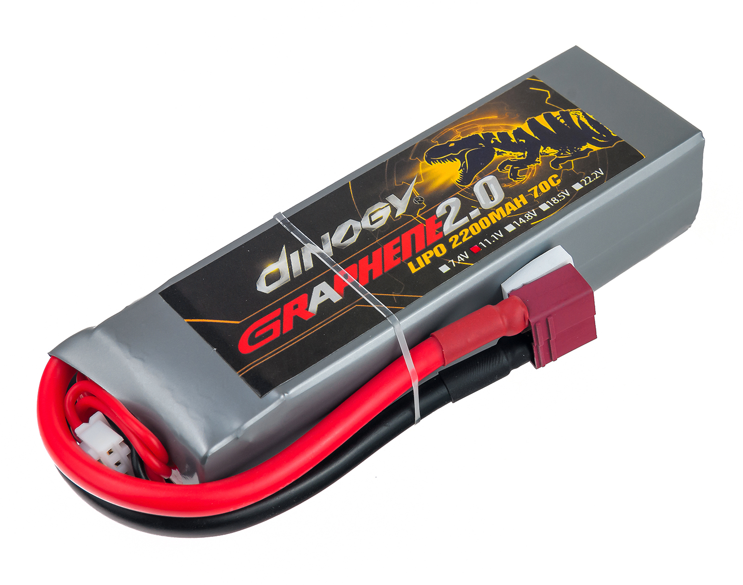 

Аккумулятор Dinogy G2.0 Li-Pol 2200mAh 11.1V 3S 70C 24x35x110мм T-Plug