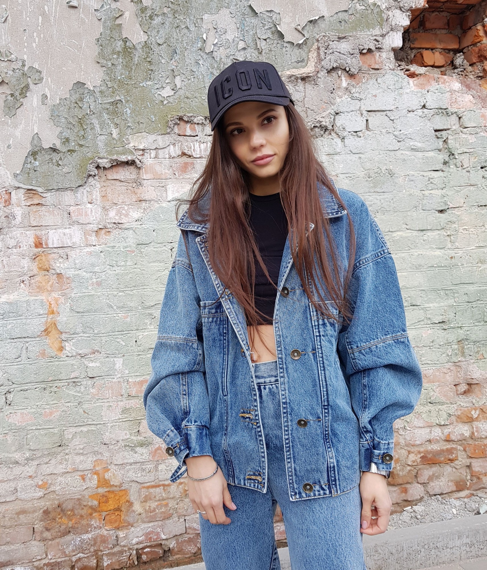 

Джинсовая куртка Lilo Oversize S синяя