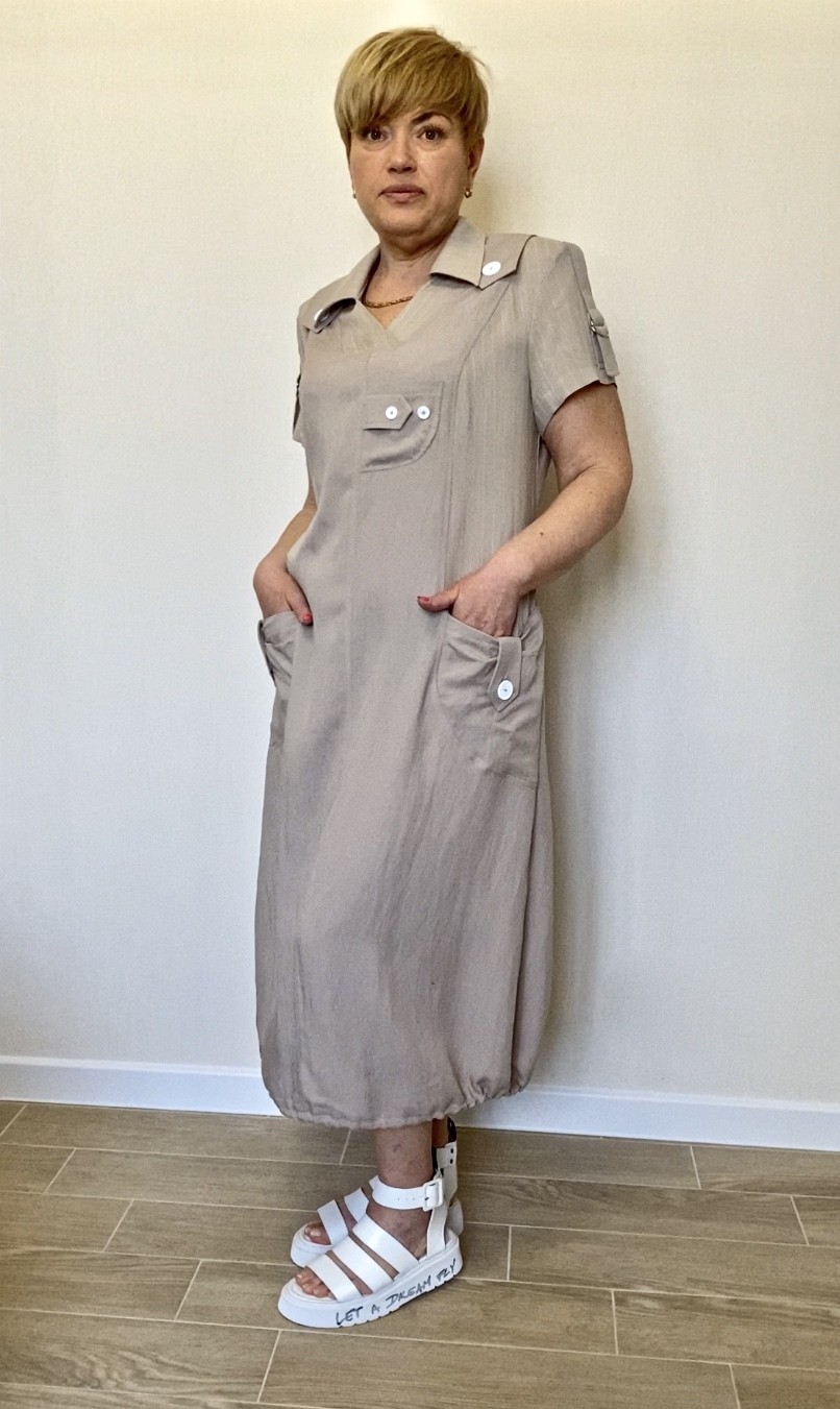 

Платье MARSHAL 01  светло-бежевое, Платье MARSHAL 01 50 светло-бежевое