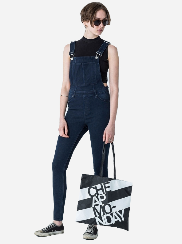 

Джинсовый комбинезон Cheap Monday 455874a77 М Темно-синий