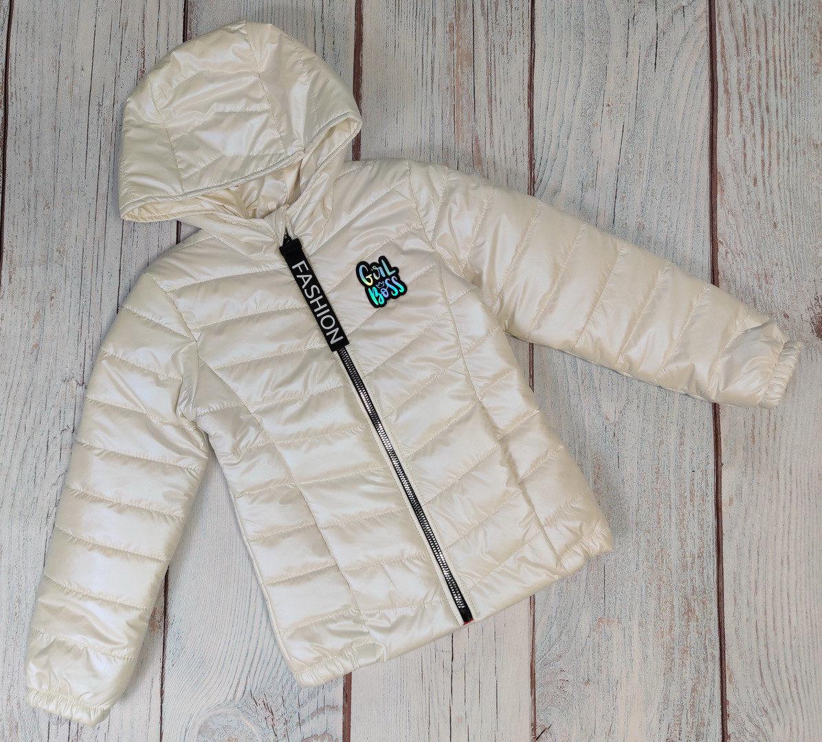 

Демисезонная куртка Fashion 134 см 8-9 лет Белая (4450-1-4)